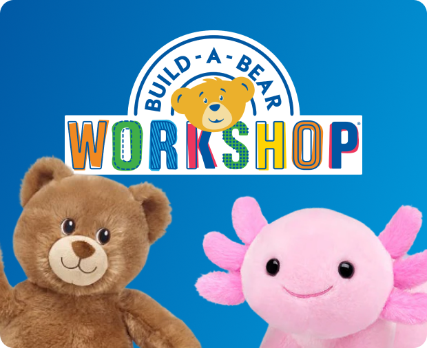 Build-A-Bear Workshop - bear and axolotl plush